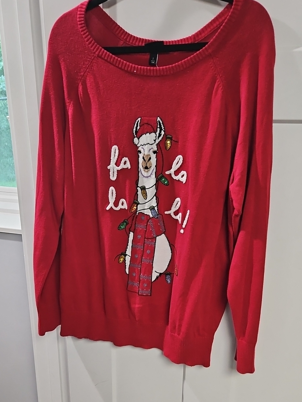 torrid Red Llama Holiday Crewneck Sweater